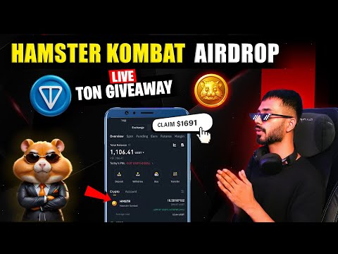 TON GIVEAWAY Hamster Kombat PPH, Passive income Airdrop  || NO GAS FEE || LIVE HAMSTER KOMBAT Q & A