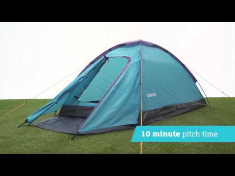 Halfords 2 Person Dome Tent with porch- Light Blue | Halfords UK