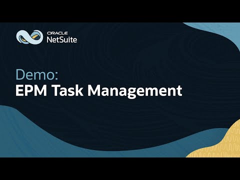 NetSuite EPM Task Management Demo