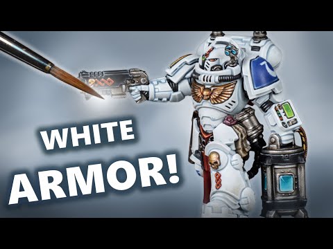 Paint White Armor like a BOSS! Contrast Tutorial | Warhammer 40k Space Marine Apothecary