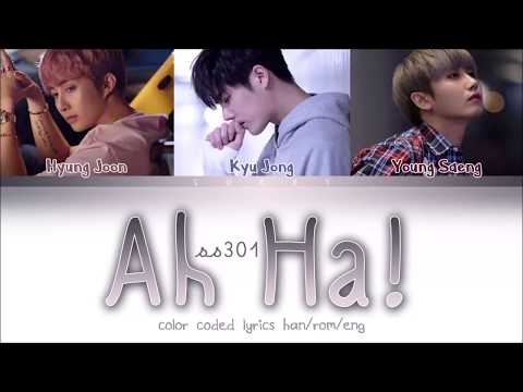 SS301 – Ah Ha (Han/Rom/Eng) Color Coded Lyrics