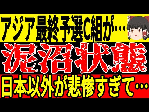 【最終予選】10月の最終予選が終わりサウジでは監督退任、中国では勝利もサポが不満爆発、バーレーンとインドネシアは中立地開催の可能性…対して日本代表のある選手が思わぬことに！【ゆっくりサッカー】