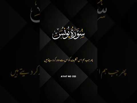 Surah e yunus -Ayat no 12 #viral #ytshorts #quran #qurantranslation #quranrecitation #surahyunus