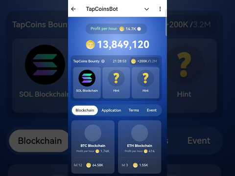 TapCoin Daily Bounty Code 14 September #tapcoinbounty #tapcoincard