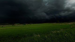 Dark Thunderstorm Approaching Over Valley | Calm Before the Storm Ambience | 3 HOURS