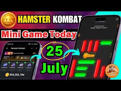 Hamster Komabt Mini Game 25 July | Hamster Kombat Mini Game Play Today