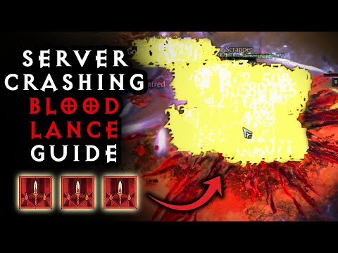 Server Nuking Blood Lance Build Guide | Necromancer 90+ Nightmare Dungeons | Diablo 4