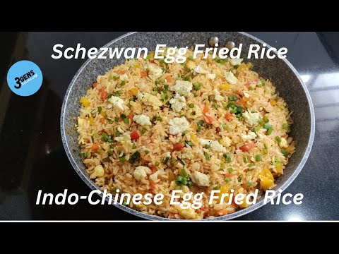 SCHEZWAN EGG FRIED RICE || INDO-CHINESE EGG FRIED RICE || SPICY FRIED RICE || 3Gens Kitchen