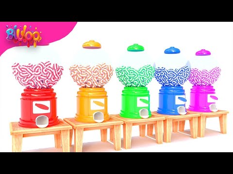 Colorful Candy Song | Learn Colors | BluLoo Nursery Rhymes & Kids Songs