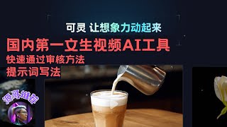 【可灵】国内第一AI视频工具，快速通过审核方法，高质量视频生成方法，提示词写法