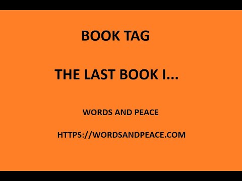 September 2024 Book tag: the last book I...