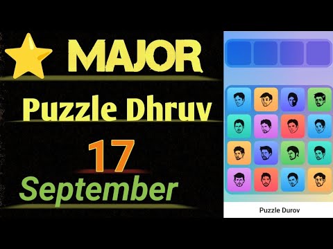 Major Puzzle Dhrov 17 September | Daily Puzzle | Telegram Bot