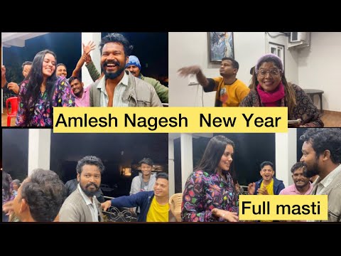 Amlesh Nagesh Diksha New Year Full masti 😁 Cg Vlogs video