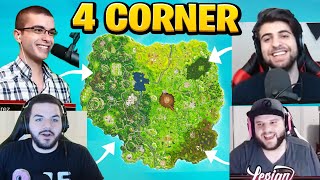 The FOUR CORNER Challenge in OG Fortnite!