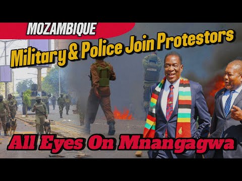 WATCH LIVE; All Eyes on Sadc Chair Mnangagwa as Mozambique Police &Army Join Protests