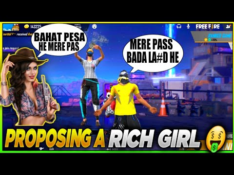 PROPOSING PRANK ON RICH🤑 GIRL IN FREEFIRE ||SHE PROPOSED ME ?||MUST WATCH