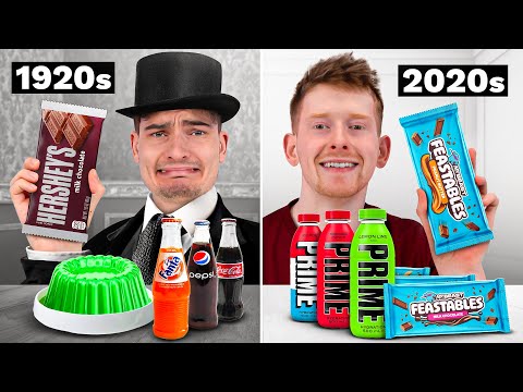 I Tried 100 Years Of Snacks!