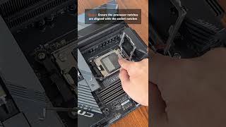 How to Install an AMD AM5 Processor! #amd #custompc #custompcbuilding #gamingpc #pcbuild