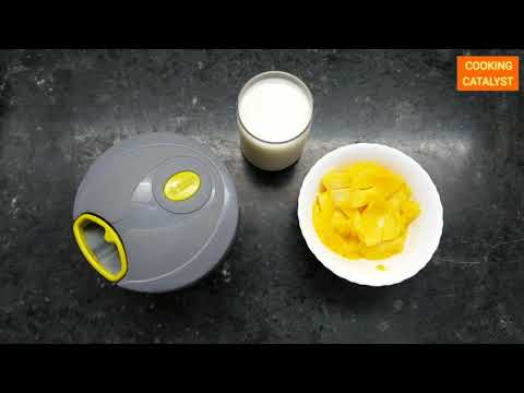 Instant Mango Shake with help of veg chopper!