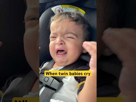 when twin babies cry  #baby #twinmommy #twins #funny #raisingtwins #twinbabies ￼