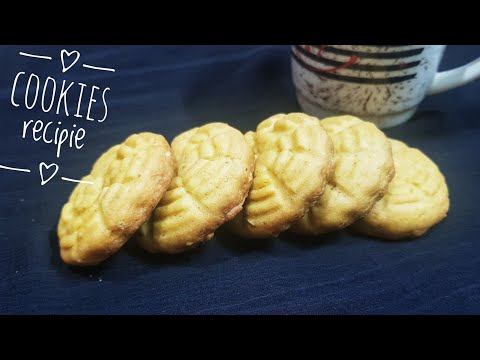 Easy Custard cookies | easy cookies without butter and oven |