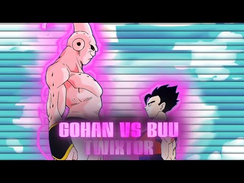 Mystic Gohan vs Buu Twixtor clips for edit