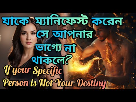 আজ আপনাকে জানতেই হবে- যাকে ম্যানিফেস্ট করছেন সে যদি আপনার ভাগ্যে না থাকে।Specific Person|Love Vibes