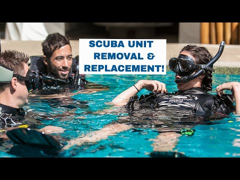 Scuba Unit Removal and Replacement at the Surface Skill - PADI Open Water Diver Course -Scuba Diving