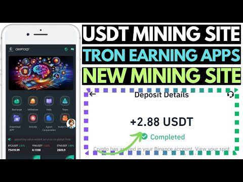 Best USDT Mining Website | New TRON Earning Apps in 2024 | New USDT Grab Earning Platform