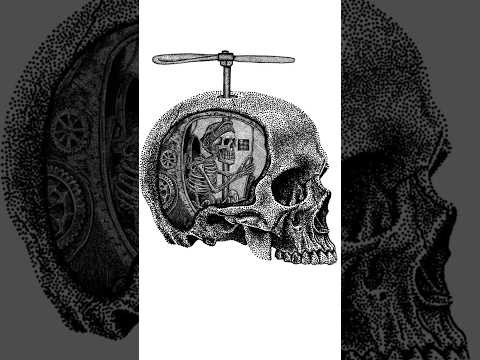 Skull pointillism illustration! #art #pointillism #skull #drawing #artandcraft #creation