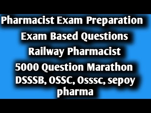 Pharmacist Exam Preparation | Railway Pharmacist @pharmamcq @GPATDISCUSSIONCENTER #dsssb #osssc