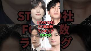 STARTO社FC増加数ランキングTOP10