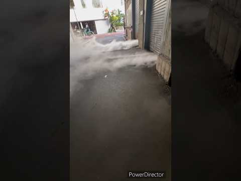 Smoke Coming Out in Osaka Japan