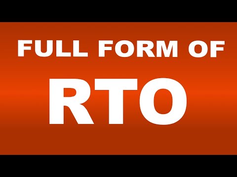 Full Form of RTO| What is RTO Full Form | RTO Abbreviation