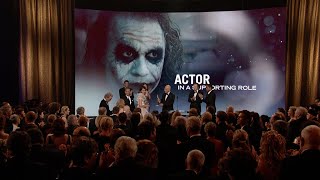 Heath Ledger Wins Best Supporting Actor for the Joker in 'The Dark Knight' | 81st Oscars (2009)