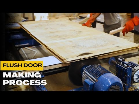 Flush Door Making Process | How Door is Made Inside The Factory | Wooden Door Making