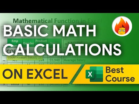 Basic Math Calculations | Excel