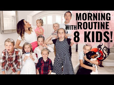 Morning Routine with 8 KIDS! | Morning Productivity Tips & Tricks! | Jordan Page