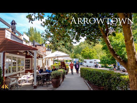 Arrowtown and Lake Hayes Walk Tour March 2024 4K | Otago South Island New Zealand Walking Tour 4K