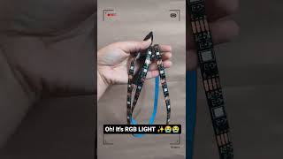 RGB LED Light Unboxing & Review | Best RGB LED strip light under ₹500 #hackerjp #shorts #homedecor