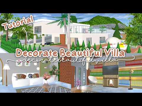 Decorate Beautiful Villa Tutorial ✨🪴 : Sakura School Simulator