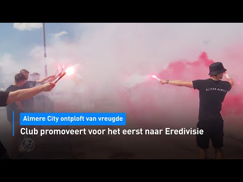 ⚽️ Almere City ontploft: club promoveert voor het eerst naar Eredivisie | Hart van Nederland