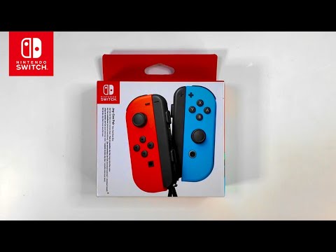 Nintendo Joy-Con Neon Red & Neon Blue Unboxing