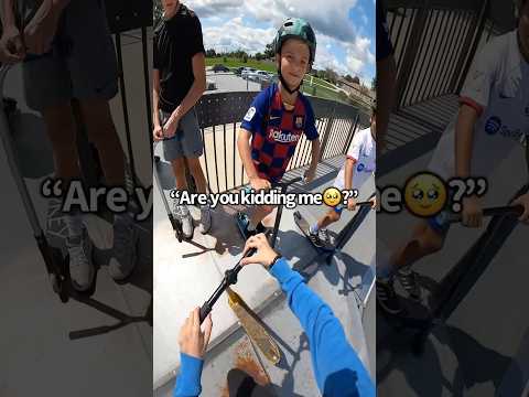 broke his scooter…then made his day❤️ #short #scooter #love  #skate #shorts #viral #scoot