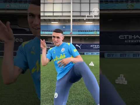 PHIL FODEN goes BOWLING with a PUMPKIN 🤨 #shorts #football #soccer