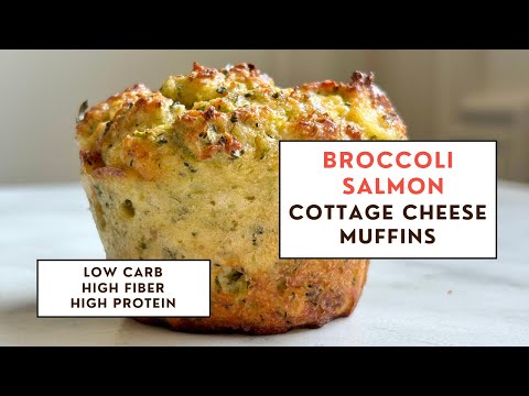 PROTEIN PACKED Low Carb Broccoli Salmon Muffins! Perfect for meal prep!