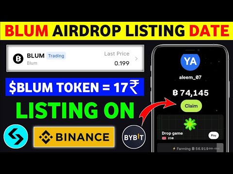 Blum Airdrop listing date | Blum Airdrop new update | Blum Airdrop withdrawal