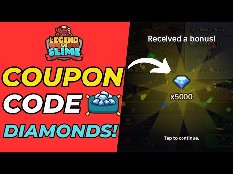 5,000 FREE DIAMONDS NEW COUPON CODE! - Legend of Slime: Idle RPG War