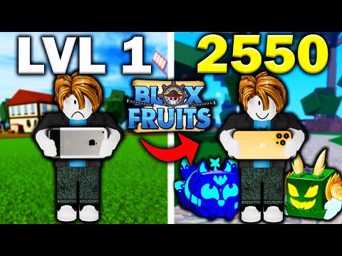 Noob To Max On MOBILE In Blox Fruits [FULL MOVIE]