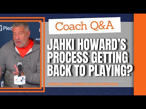 How Jahki Howard Came Back After the Plane Incident? | Bruce Pearl | Auburn Presser Clip